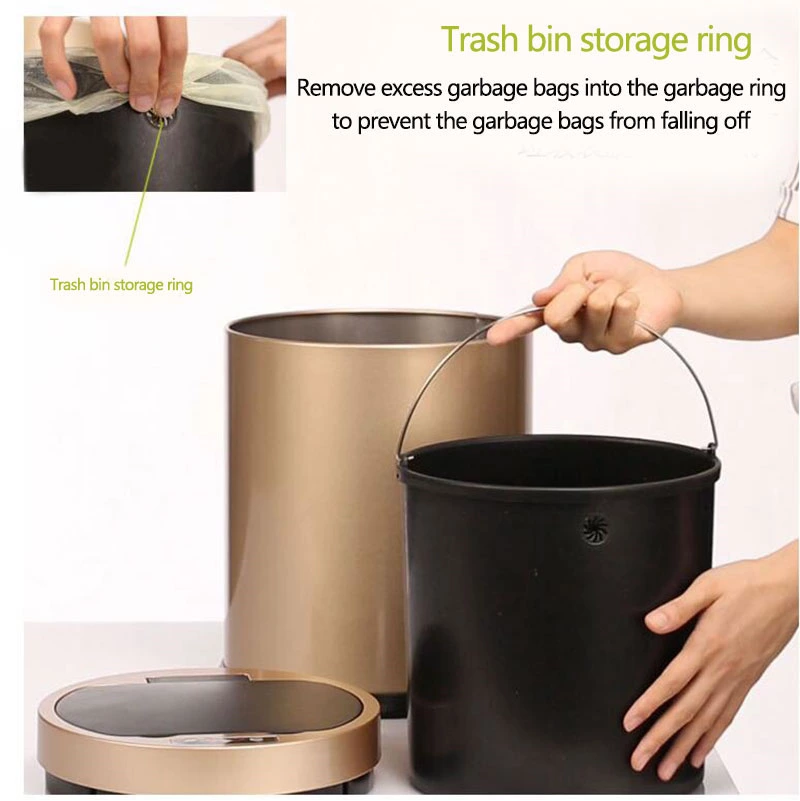 Trash bin storage ring