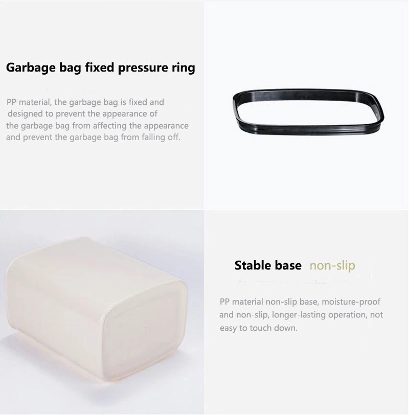 Garbage bag fixed pressure ring