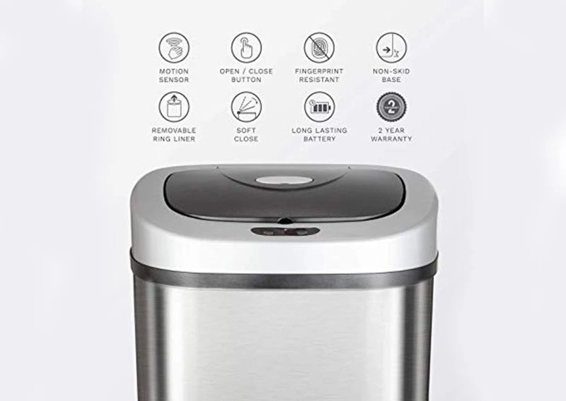 Large Touchless Trash Can