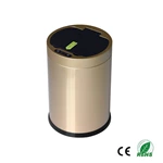 Stainless Steel Trash Can Automatic Lid