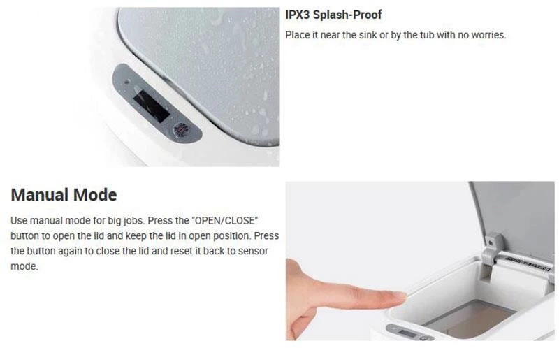 IPX3 Splash-Proof