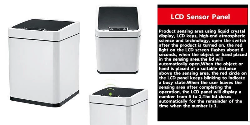 What Is The Lcd Display Sensor Rubbish Bin